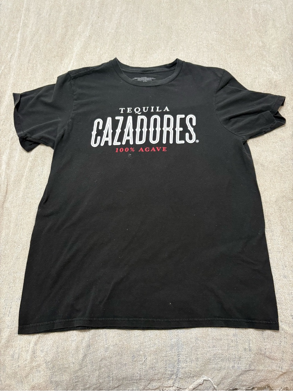 Adore Black Cazadores Tequila Logo Short Sleeve Tee